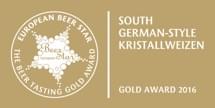 European Beer Star: South German-Style Kristallweizen Gold Award 2016